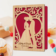 Load image into Gallery viewer, Personalised Wedding Cards with Any Name & Date