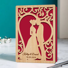 Load image into Gallery viewer, Personalised Wedding Cards with Any Name & Date