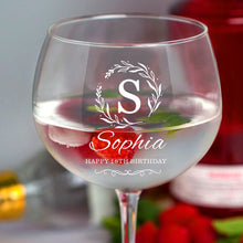 Load image into Gallery viewer, Personalised Large Gin Glass Cocktail Glass Gifts