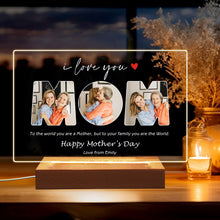 Load image into Gallery viewer, EDSG Personalised Photo Acrylic Plaque Night Light