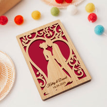Load image into Gallery viewer, Personalised Wedding Cards with Any Name & Date