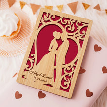 Load image into Gallery viewer, Personalised Wedding Cards with Any Name & Date