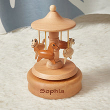 Load image into Gallery viewer, Personalised Carousel Horse Music Box Gifts