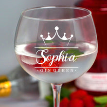 Load image into Gallery viewer, Personalised Large Gin Balloon Glass Cocktail Glass Gifts