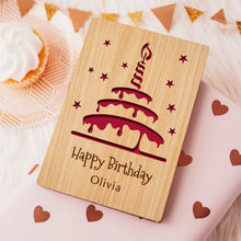Load image into Gallery viewer, Personalised  Birthday Cards with Any Name & Age