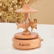 Load image into Gallery viewer, Personalised Carousel Horse Music Box Gifts