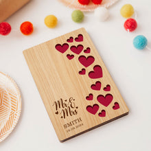 Load image into Gallery viewer, Personalised Wedding Cards with Any Name & Date