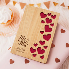 Load image into Gallery viewer, Personalised Wedding Cards with Any Name & Date