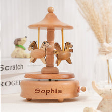 Load image into Gallery viewer, Personalised Carousel Horse Music Box Gifts