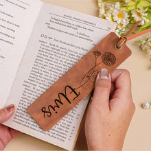 Load image into Gallery viewer, Custom Bookmark Engraved PU Birthstone Book Marks Gifts