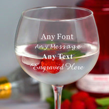 Load image into Gallery viewer, Personalised Gin Glass Gifts