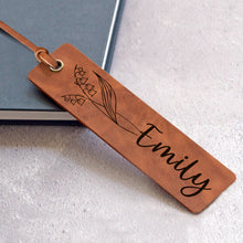 Load image into Gallery viewer, Custom Bookmark Engraved PU Birthstone Book Marks Gifts