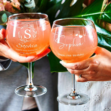 Load image into Gallery viewer, Personalised Large Gin Glass Cocktail Glass Gifts