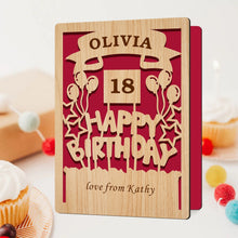 Load image into Gallery viewer, Personalised  Birthday Cards with Any Name & Age