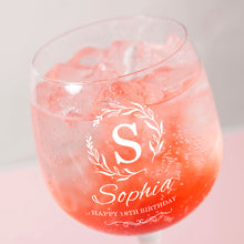 Load image into Gallery viewer, Personalised Large Gin Glass Cocktail Glass Gifts