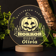Load image into Gallery viewer, Personalised LED Night Light Lamp 7 Colors Halloween Light Bats Decoration