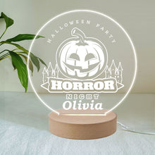 Load image into Gallery viewer, Personalised LED Night Light Lamp 7 Colors Halloween Light Bats Decoration