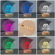 Load image into Gallery viewer, Personalised LED Night Light Lamp 7 Colors Halloween Light Bats Decoration