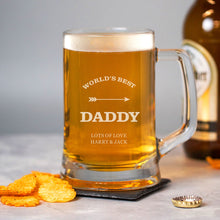 Load image into Gallery viewer, Personalised Beer Pint Glass Gifts  600ML Tankards