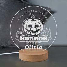 Load image into Gallery viewer, Personalised LED Night Light Lamp 7 Colors Halloween Light Bats Decoration