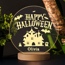 Load image into Gallery viewer, Personalised LED Night Light Lamp 7 Colors Halloween Light Bats Decoration