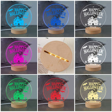 Load image into Gallery viewer, Personalised LED Night Light Lamp 7 Colors Halloween Light Bats Decoration