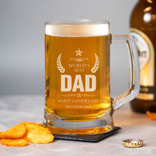 Load image into Gallery viewer, Personalised Beer Pint Glass Gifts  600ML Tankards