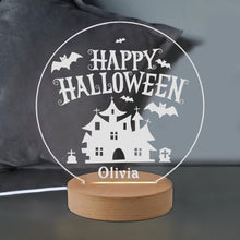 Load image into Gallery viewer, Personalised LED Night Light Lamp 7 Colors Halloween Light Bats Decoration