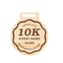Load image into Gallery viewer, 10K Personalized Wooden Medal