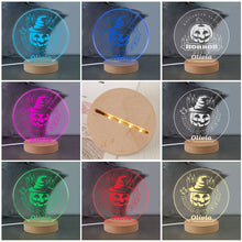 Load image into Gallery viewer, LED Witch Night Light Table Light Pumpkin Ghost Bat Ornament