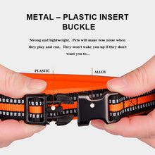 Load image into Gallery viewer, EDSG Dog Collar Personalised Dog Collars Custom Nylon Reflective Collars Adjustable Pet Collars with Name & Phone Number for Pets Cat Puppy Dogs