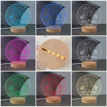 Load image into Gallery viewer, 7 Colors Night Light Table Light  Ghost Bat Ornament