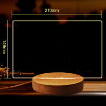 Load image into Gallery viewer, EDSG Personalised Photo Acrylic Plaque Night Light