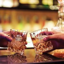 Load image into Gallery viewer, Personalised Whiskey Glass for Men Engraved Whiskey Tumbler Glass