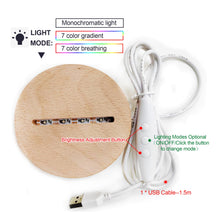 Load image into Gallery viewer, EDSG Personalised Photo Acrylic Plaque Night Light