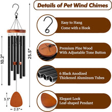 Load image into Gallery viewer, Personalized Pet Memorial Wind Chimes with Photo