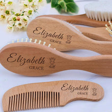 Load image into Gallery viewer, Personalized Baby Brush and Comb Set