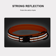 Load image into Gallery viewer, EDSG Dog Collar Personalised Dog Collars Custom Nylon Reflective Collars Adjustable Pet Collars with Name & Phone Number for Pets Cat Puppy Dogs