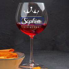 Load image into Gallery viewer, Personalised Large Gin Balloon Glass Cocktail Glass Gifts