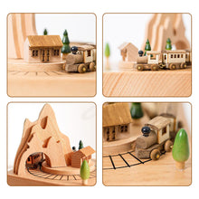 Load image into Gallery viewer, Personalised Music Box Custom Wooden Music Box Gifts with Moving Small Train