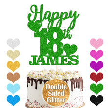 Load image into Gallery viewer, Personalised Birthday Cake Topper Any Name Any Age