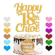 Load image into Gallery viewer, Personalised 18th Birthday Cake Topper Any Name Age