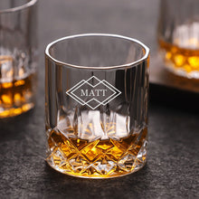 Load image into Gallery viewer, Personalised Engraved Whiskey Tumbler Glass - EDSG