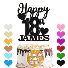 Load image into Gallery viewer, Personalised Birthday Cake Topper Any Name Any Age