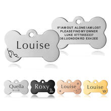 Load image into Gallery viewer, Dog Tags Personalised Name Cat Pet Tags UK