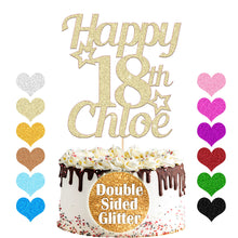 Load image into Gallery viewer, Personalised 18th Birthday Cake Topper Any Name Age