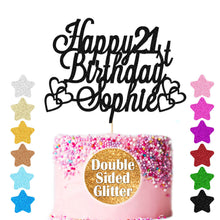 Load image into Gallery viewer, Personalised Birthday Cake Topper  Any Age