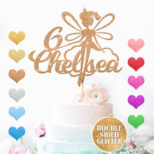 Load image into Gallery viewer, Personalised Fairy Happy Birthday Cake Topper - EDSG