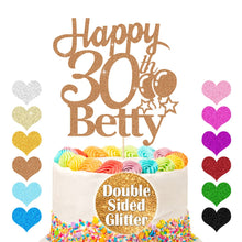 Load image into Gallery viewer, Personalised 30th Cake Topper with Bollon - EDSG