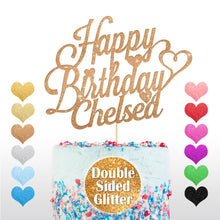 Load image into Gallery viewer, Personalised Happy Birthday Cake Topper
